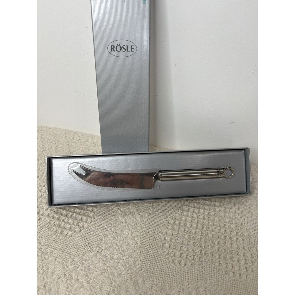 Rosle Bar Cheese Knife - New In box Serrated with prongs